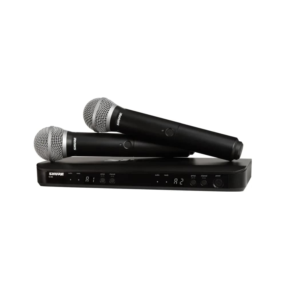 מערכת מיקרופון אלחוטית כפולה Shure BLX288/PG58 - תמונה 3