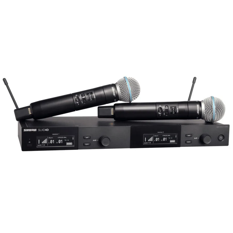 מערכת מיקרופון אלחוטית כפולה Shure BLX288/PG58 - תמונה 2