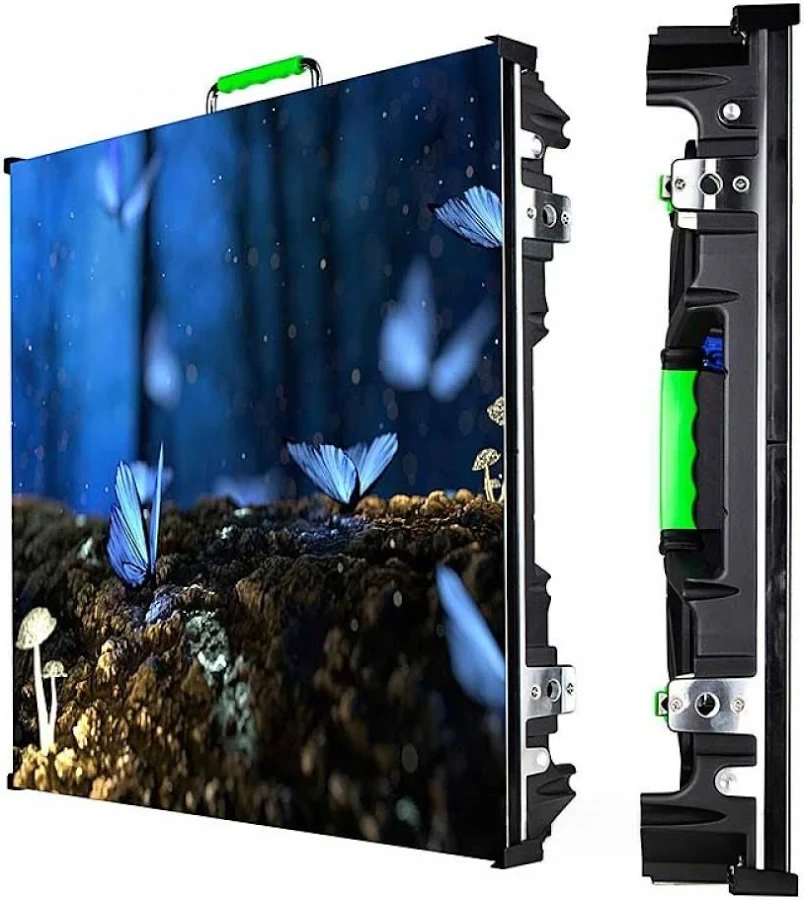 מסכי לד לתערוכות P3.91 בגודל 50×50 ס״מ – אלומיניום Die-Cast, KingLight ו-NovaStar | קייס ל-4 יח׳ | מלאי אחרון 3 יחידות
